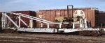 ATSF flatcar Wt-W 199587 for use with tie unloader